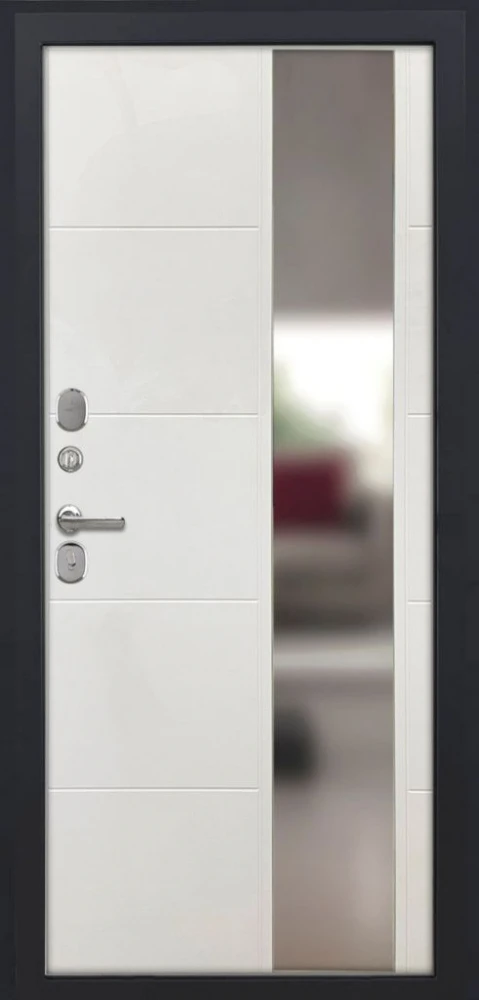 Входная дверь ДвериПРО L Термо ФЛЗ-649 капучино (зеркало) DPRO198143 внутренняя сторона