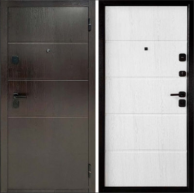 Дверь ТД 8-1 Венге- Белое дерево