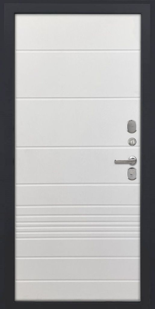 Входная дверь ДвериПРО Модель L-49 ФЛ-700 (10мм, ясень белый) DPRO196546 внутренняя сторона