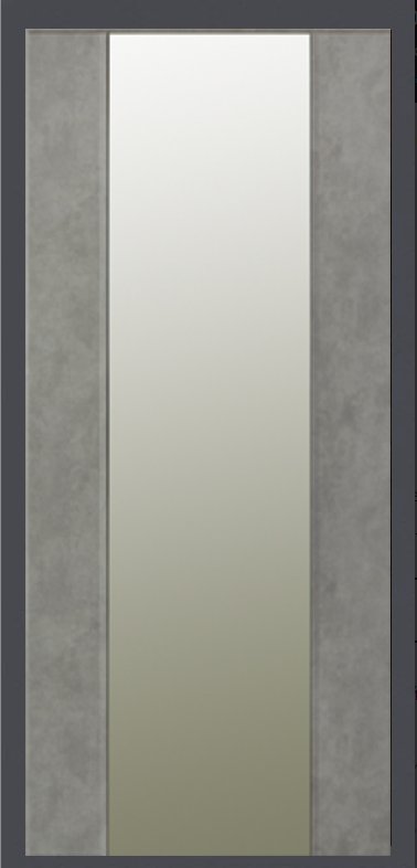 Зеркало макси бетон темный 550